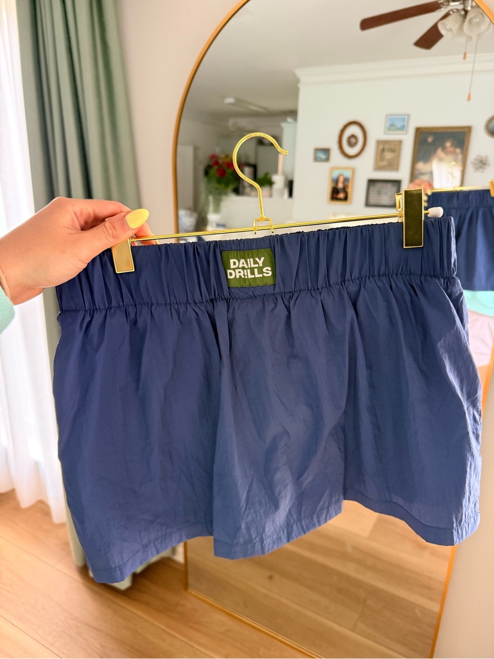 Daily Drills Navy Bounce Skort
